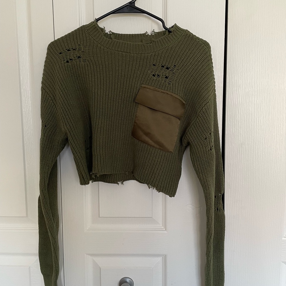 NWT Forever 21 Olive Knit Sweater